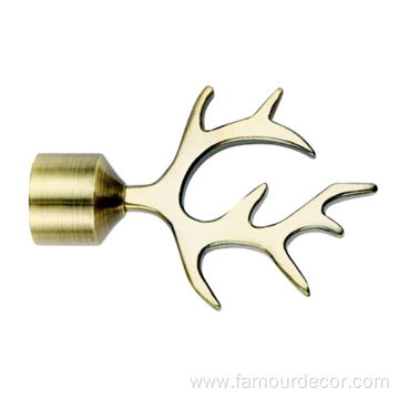 Antler shaped retractable curtain rod